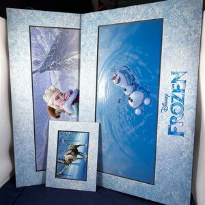 Disney Frozen-Themed 3-Piece Wall Art Set Featuring Elsa Anna Olaf & Sven